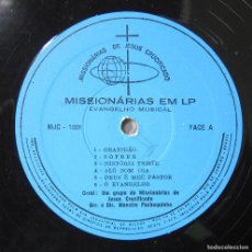 Discos de vinilo: EVANGELIO MUSICAL - BRASIL, MISIONERAS DEL JESÚS CRUCIFICADO - SIN PORTADA - RELIGIÓN