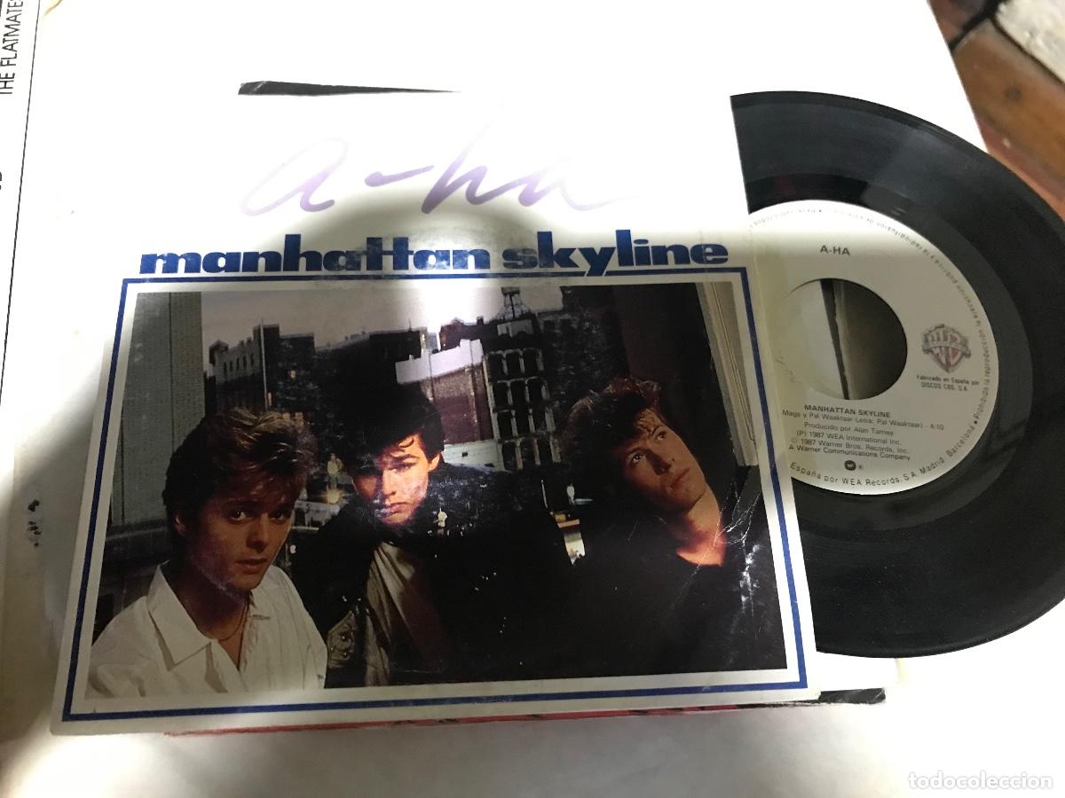 Discos de vinilo: A-HA - MANHATTAN SKYLINE 7&rdquo; SINGLE WARNER 1987 SYNTH POP - Foto 1