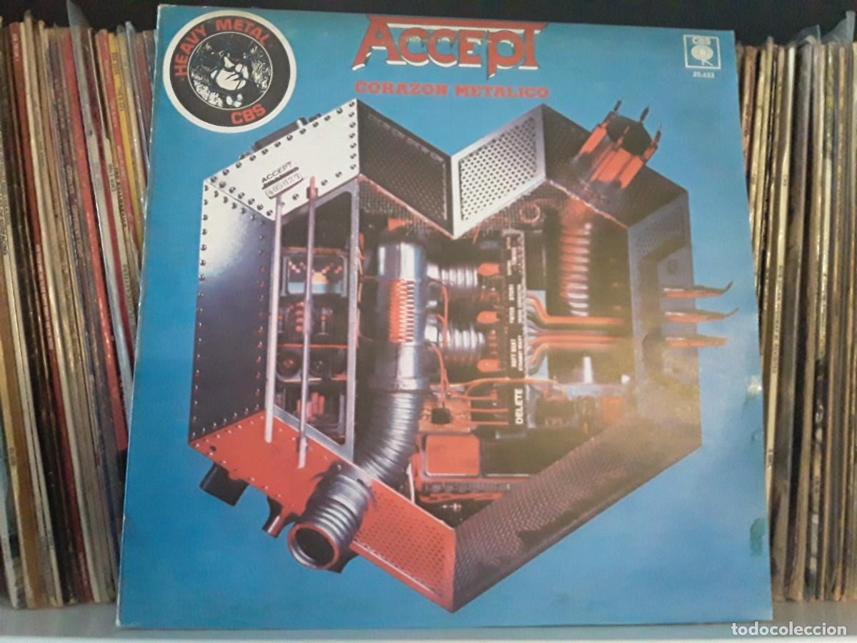Discos de vinilo: Accept &lrm;&ndash; Corazon Metalico - lp edic. argentina - Foto 1