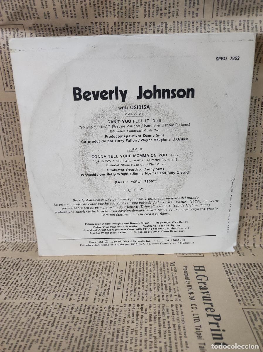 Discos de vinilo: Beverly Johnson &ndash; Cant You Feel It - Foto 2