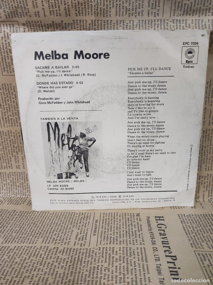 Discos de vinilo: Melba Moore &ndash; Sacame A Bailar - Foto 2
