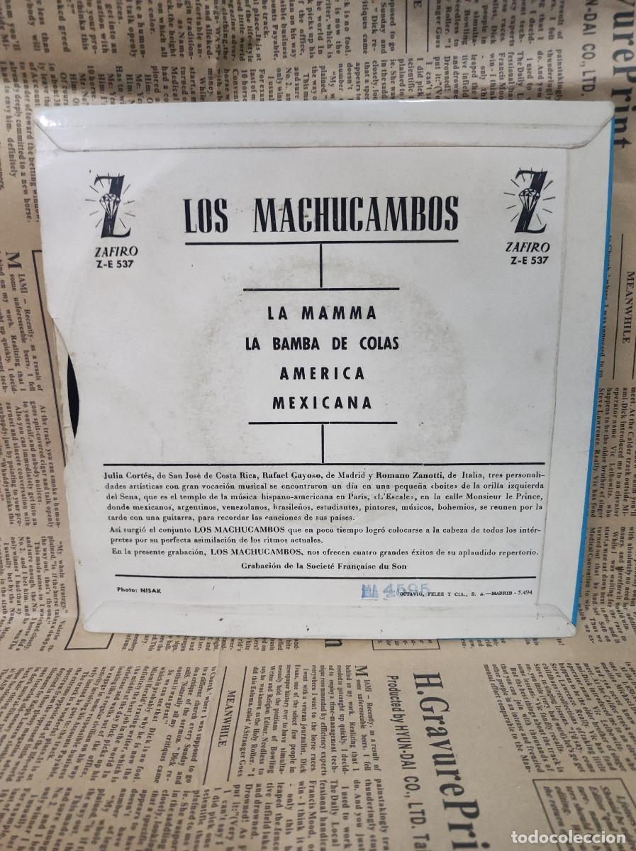 Discos de vinilo: Los Machucambos &ndash; La Mamma - Foto 2