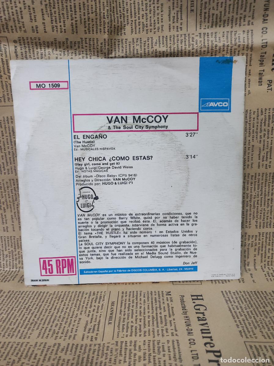 Discos de vinilo: Van McCoy &ndash; El Enga&ntilde;o = The Hustle - Foto 2