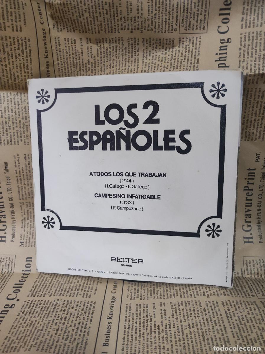 Discos de vinilo: LOS DOS ESPA&Ntilde;OLES A TODOS LOS QUE TRABAJAN - Foto 2