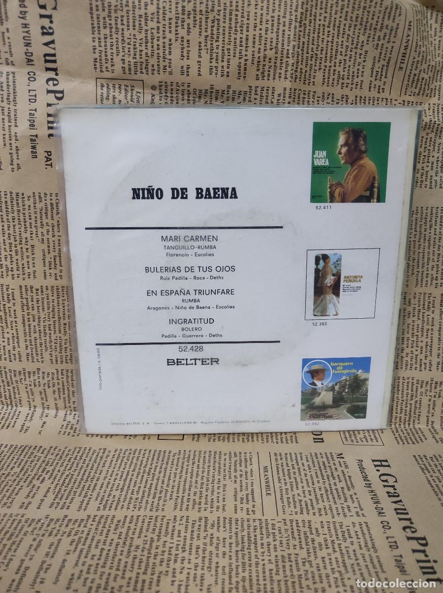Discos de vinilo: Ni&ntilde;o De Baena &ndash; Mari Carmen - Foto 2