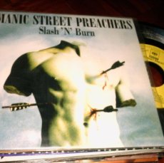 Discos de vinilo: MANIC STREET PREACHERS - SLASH 'N' BURN 7” SINGLE PROMOCIONAL 1 CARA CBS 1992 INDIE ROCK
