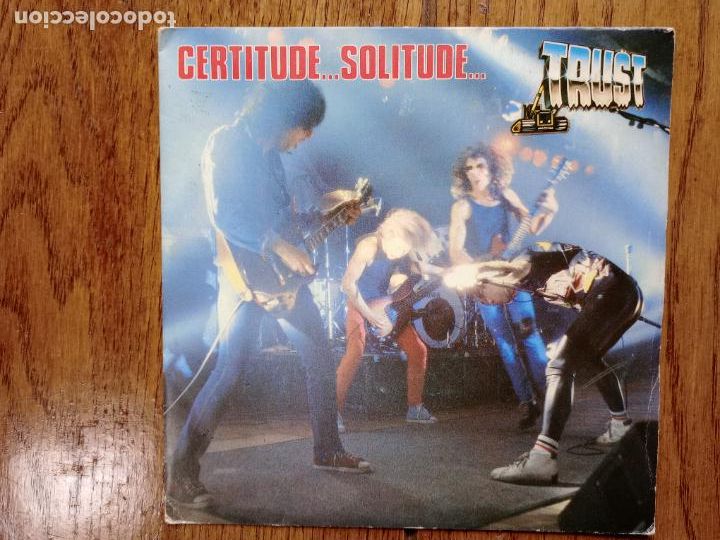 Discos de vinilo: Trust - certitude ...solitude... + les templiers - Foto 1