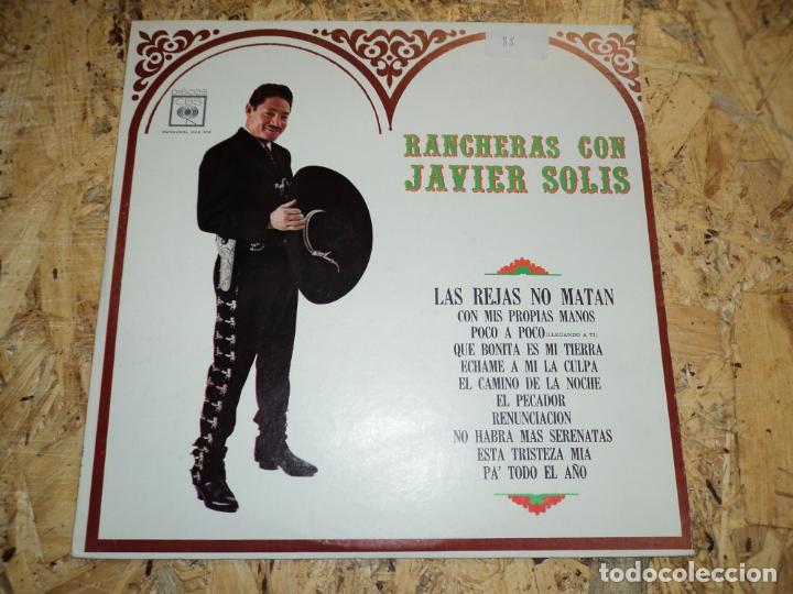 Discos de vinilo: JAVIER SOLIS - RANCHERAS CON JAVIER SOLIS - Foto 1