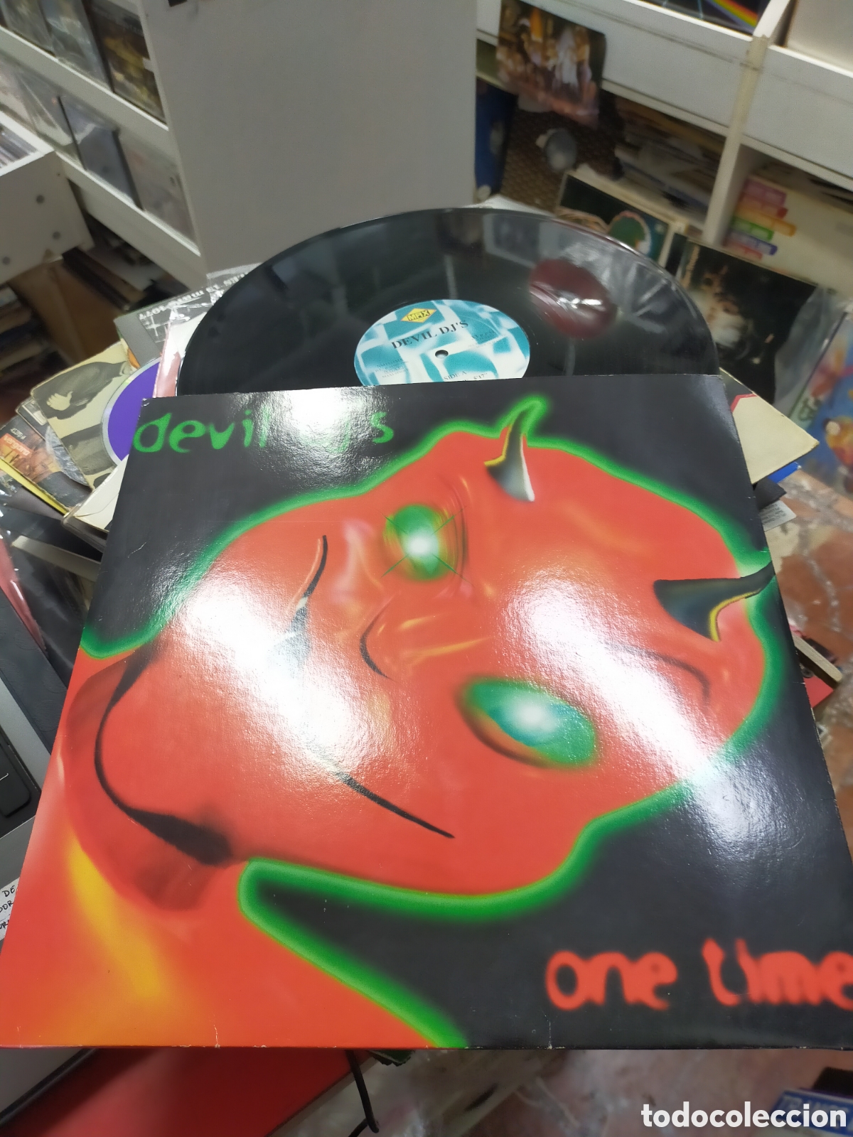 Discos de vinilo: Devil djs maxi one time 1996 - Foto 1