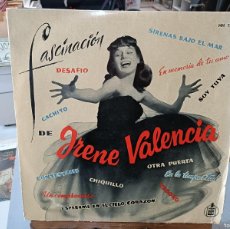 Discos de vinilo: IRENE VALENCIA ACOMP. ORQUESTA SEGURA - FASCINACIÓN - LP. SELLO HISPAVOX 1958