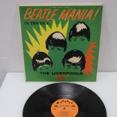 Discos de vinilo: THE LIVERPOOLS - BEATLEMANIA IN THE USA - LP - 1964 MONO - W9001 - PORTADA VERDE - USA