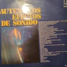Discos de vinilo: LP . AUTENTICOS EFECTOS DE SONIDO PARA DJS 1975