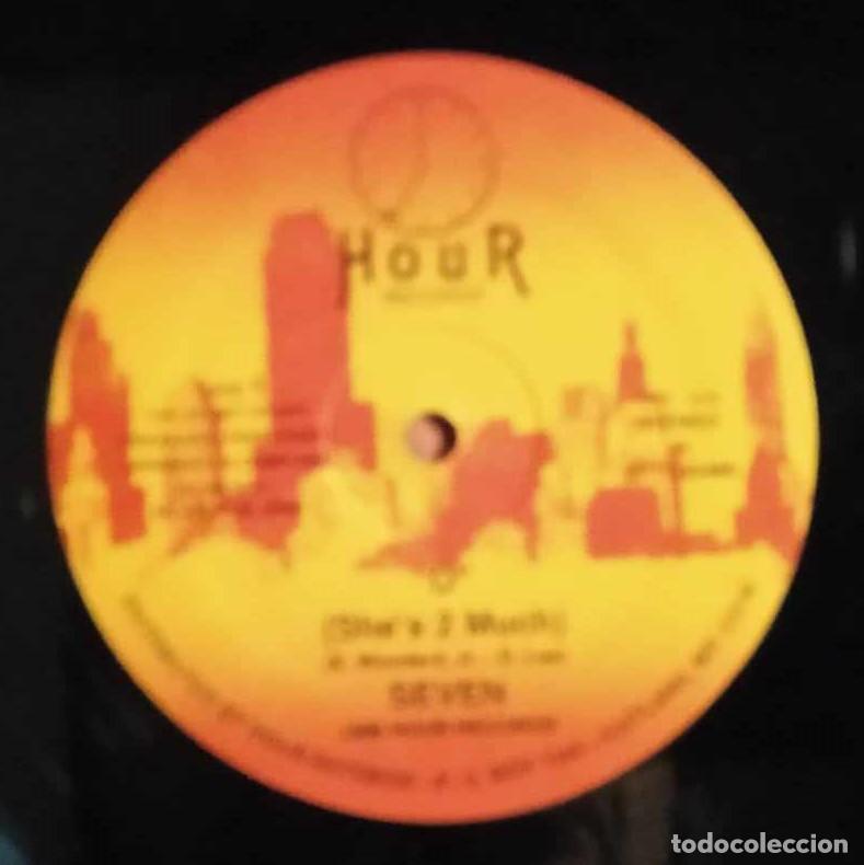 Discos de vinilo: SEVEN - O SHES 2 MUCH - 1986 - Foto 4
