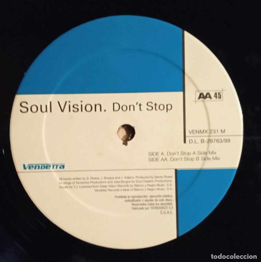 Discos de vinilo: SOUL VISION - DONT STOP - 1999 - Foto 3