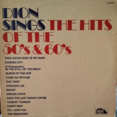 Discos de vinilo: DION DION SINGS THE HITS OF THE 50'S & 60'S ( LAURIE RECORDS LES4013, USA 1979)