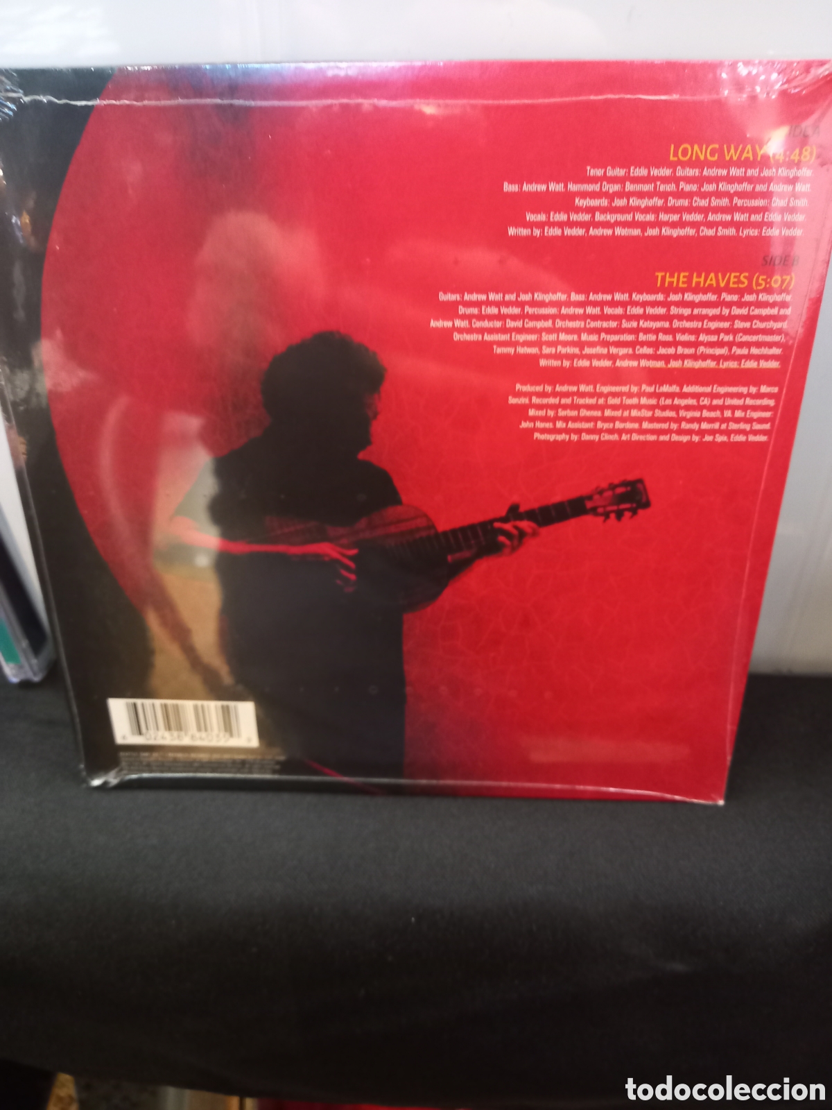 Discos de vinilo: Eddie Vedder / Pearl Jam - Long Way - single 7&rdquo; - Foto 2
