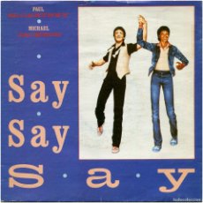 Discos de vinilo: PAUL MCCARTNEY/MICHAEL JACKSON - SAY SAY SAY – SG FRANCE 1983 - PARLOPHONE PM/EMI 1652527