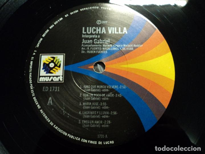 Discos de vinilo: Lucha Villa - Interpreta a Juan Gabriel - Foto 3
