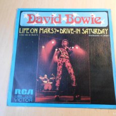 Discos de vinilo: DAVID BOWIE, SG, LIFE ON MARS? + 1, AÑO 1973, RCA VICTOR 3-.10936