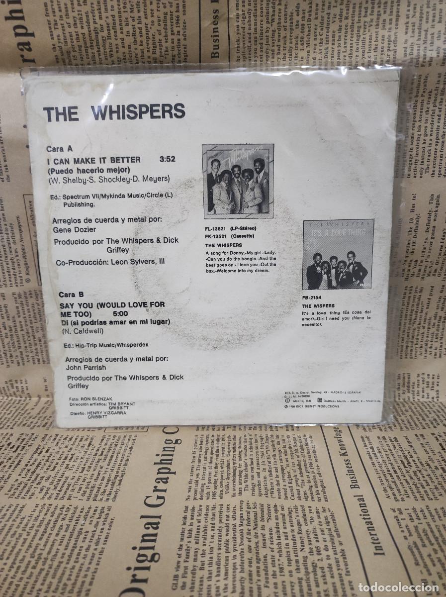 Discos de vinilo: The Whispers &ndash; I Can Make It Better - Foto 2
