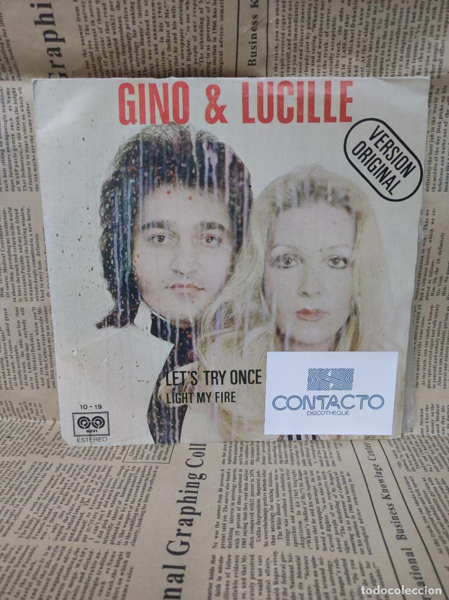 Discos de vinilo: Gino & Lucille &ndash; Lets Try Once Again - Light My Fire - Foto 2