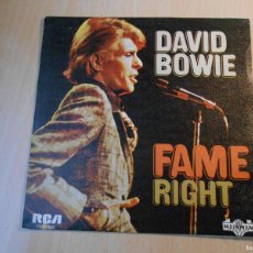 Discos de vinilo: DAVID BOWIE, SG, FAME + 1, AÑO 1975, RCA VICTOR PB-10320