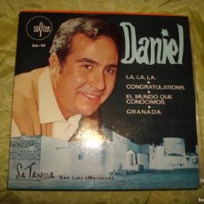 Discos de vinilo: DANIEL. LA, LA, LA + 3. EP. SAYTON, 1968