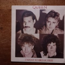 Discos de vinilo: QUEEN - I WANT TO BREAK FREE + MACHINES (OR BACK TO HUMAN'S)