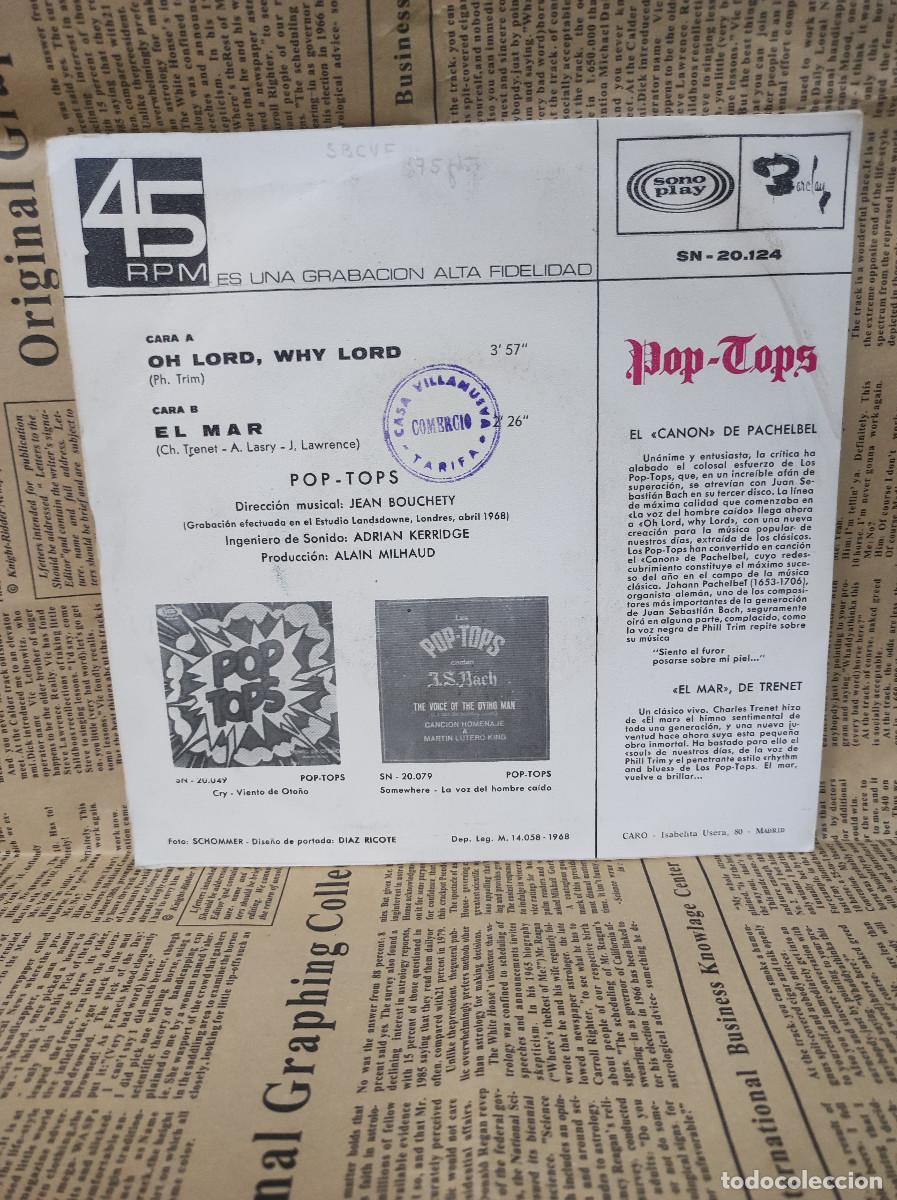 Discos de vinilo: POP COPS OH LORD WHY LORD - Foto 2