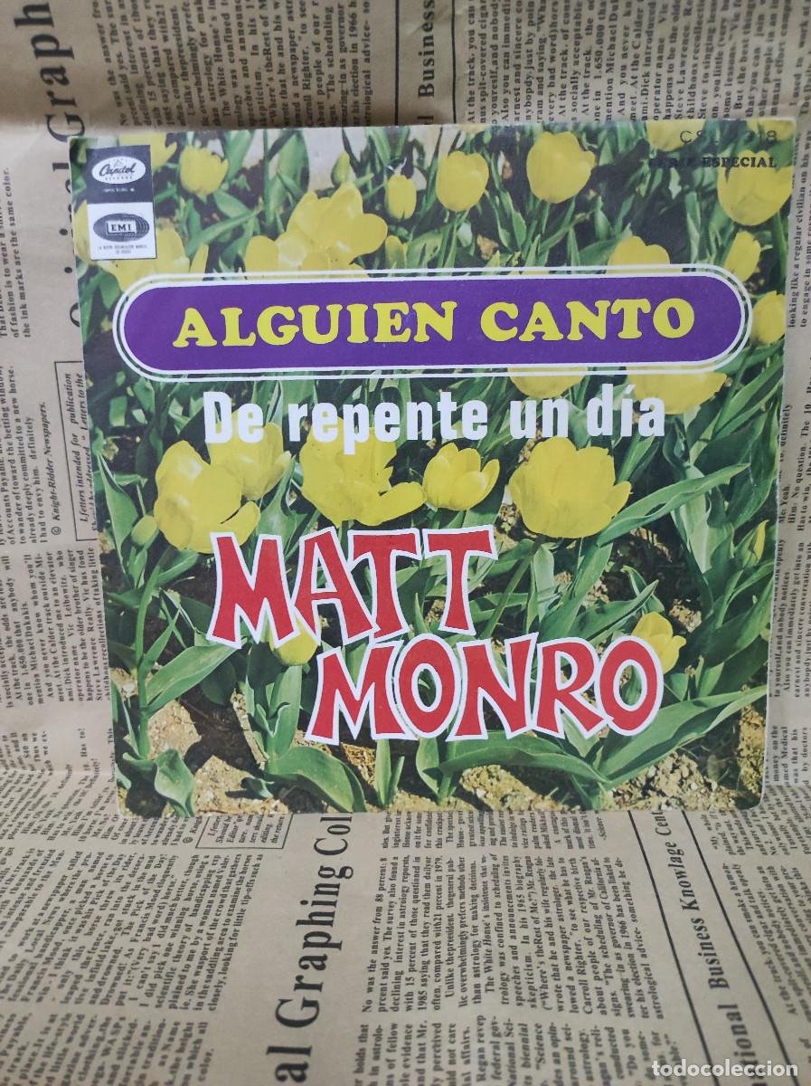 Discos de vinilo: Matt Monro &ndash; Alguien Cant&oacute; - Foto 1