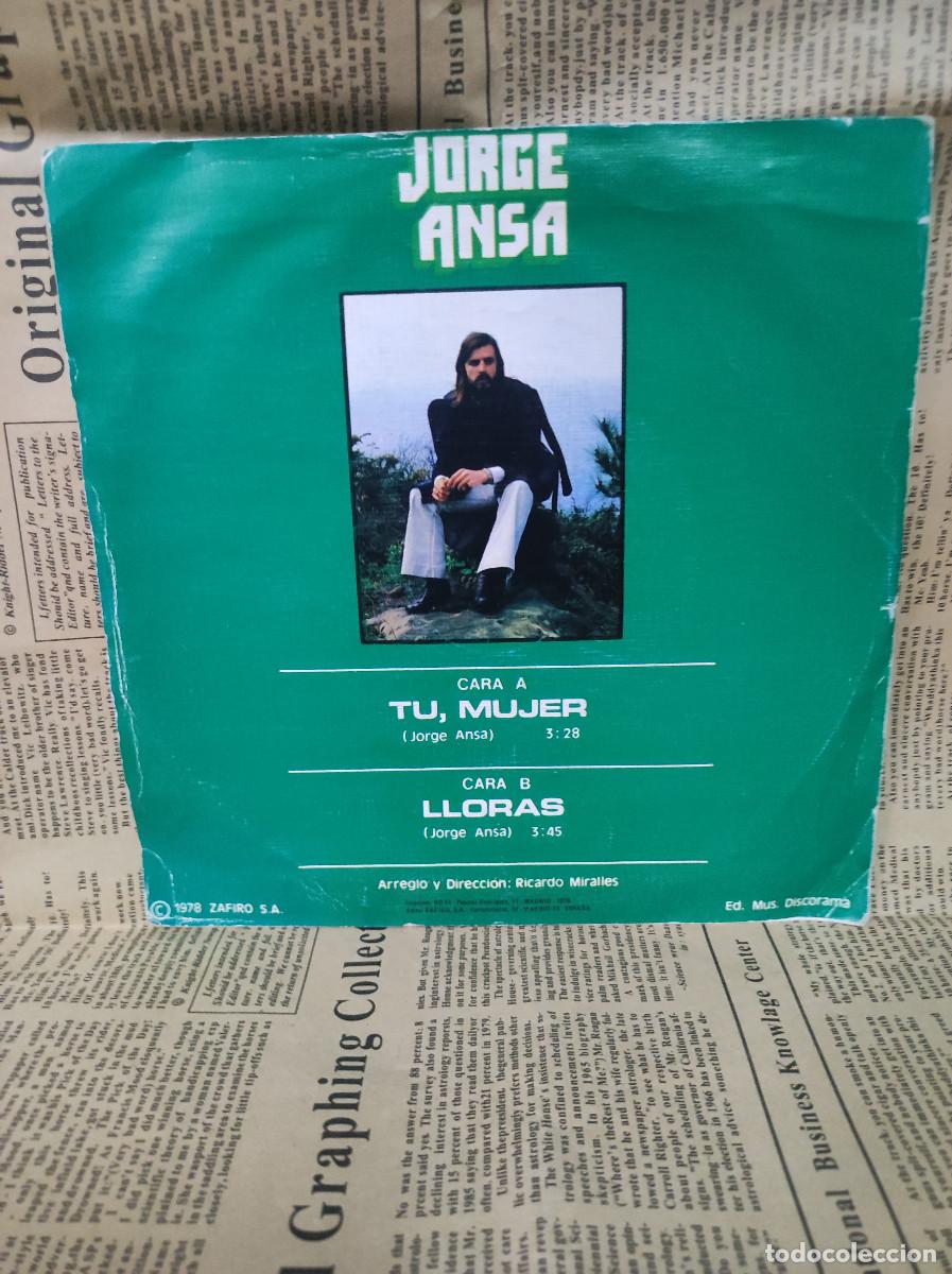 Discos de vinilo: Jorge Ansa &ndash; Tu, Mujer - Foto 2