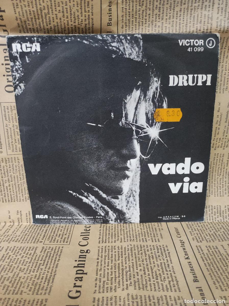 Discos de vinilo: Drupi &ndash; Vado Via (Version Originale) - Foto 2