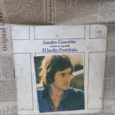 Discos de vinilo: SANDRO GIACOBBE – CANTA EN ESPAÑOL EL JARDIN PROHIBIDO
