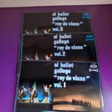Discos de vinilo: BALLET GALLEGO REY DE VIANA - ORQ SINFONICA + CUERPO DE GAITAS - 3 LP MOVIEPLAY 1970 FOLK GALICIA