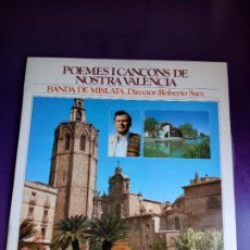 Discos de vinilo: POEMES I CANÇONS DE NOSTRA VALENCIA - BANDA DE MISLATA - LP MOVIEPLAY 1977 - HIMNO VALENCIA FUTBOL