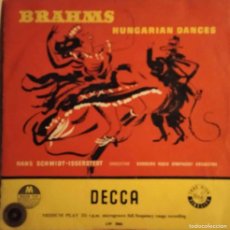 Discos de vinilo: BRAHMS - HUNGARIAN DANCES - 10 - DECCA