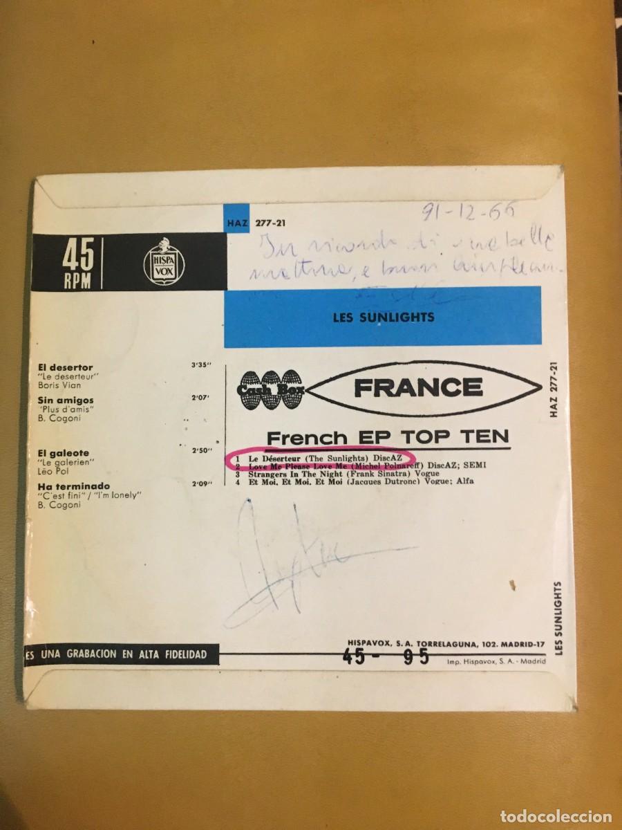 Discos de vinilo: Les Sunlights &lrm;&ndash; El Desertor - Foto 2