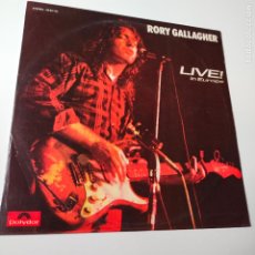 Discos de vinilo: RORY GALLAGUER- LIVE EN EUROPE- SPAIN LP 1972- EXC. ESTADO.