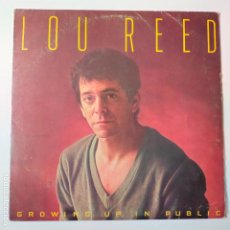 Discos de vinilo: LOU REED- GROWING UP IN PUBLIC- SPAIN LP 1980 + INSERT- VINILO EXC. ESTADO.