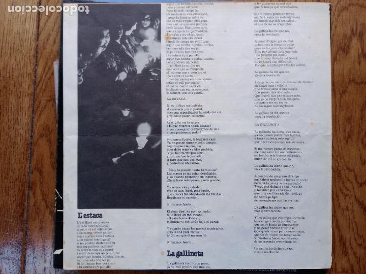 Discos de vinilo: Llu&iacute;s Llach - Barcelona gener de 1976 - Foto 5