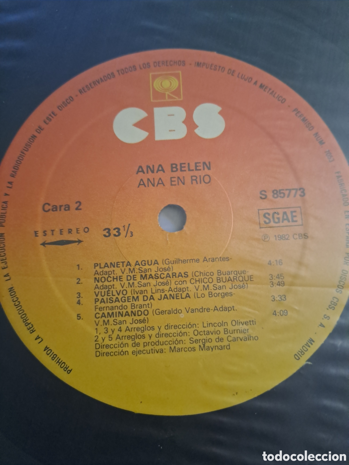 Discos de vinilo: ANA BELEN. CENA EN RIO. LX.5 - Foto 3