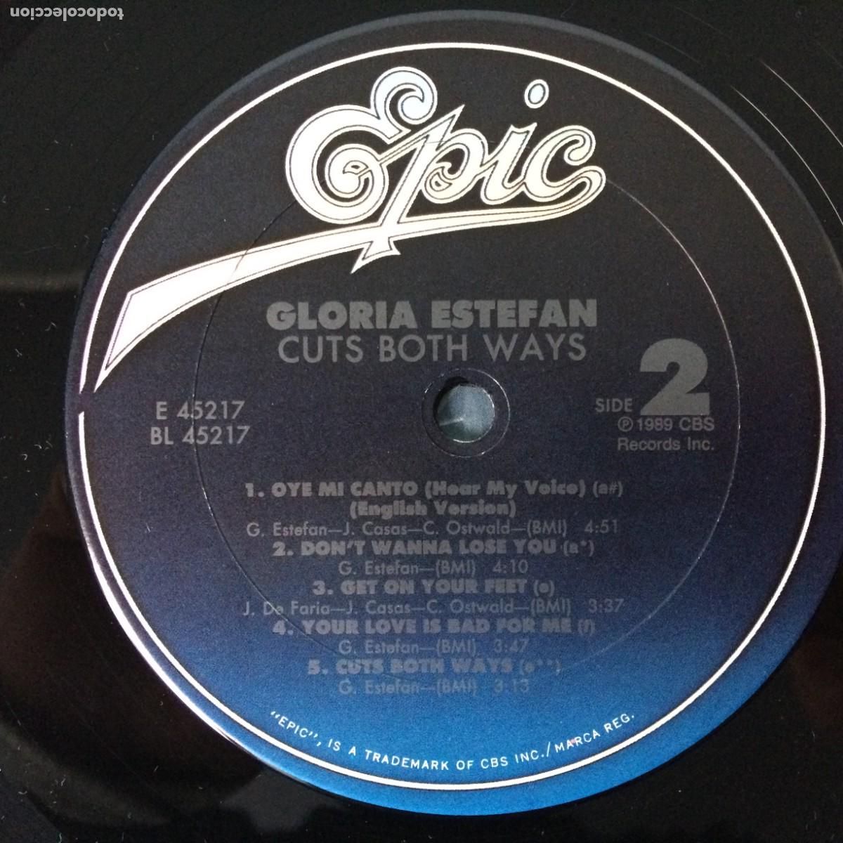 Discos de vinilo: Gloria Estefan &lrm;&ndash; Cuts Both Ways , Holanda 1989 Epic - Foto 6