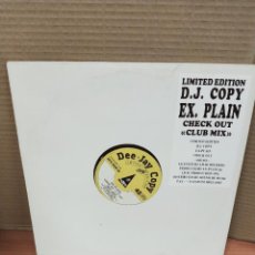 Discos de vinilo: LIMITED EDITION D.J. COPY EX. PLAIN - CHECK OUT - CLUB MIX - MAXI IDM RECORDS