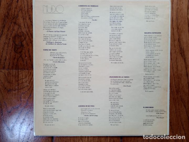 Discos de vinilo: Luis Eduardo Aute - nudos - Foto 3