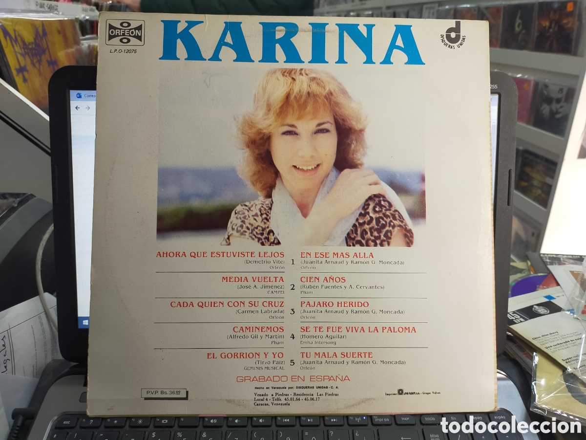 Discos de vinilo: Karina en M&eacute;xico LP 1981 - Foto 2