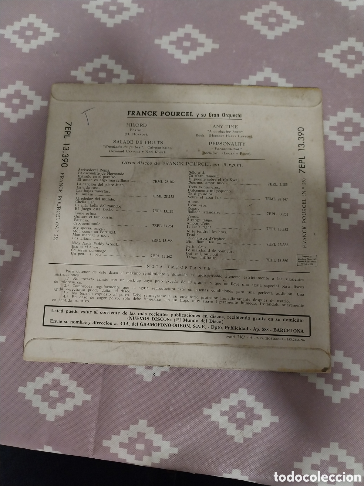 Discos de vinilo: Franck pourcel y su gran orquesta - Foto 2
