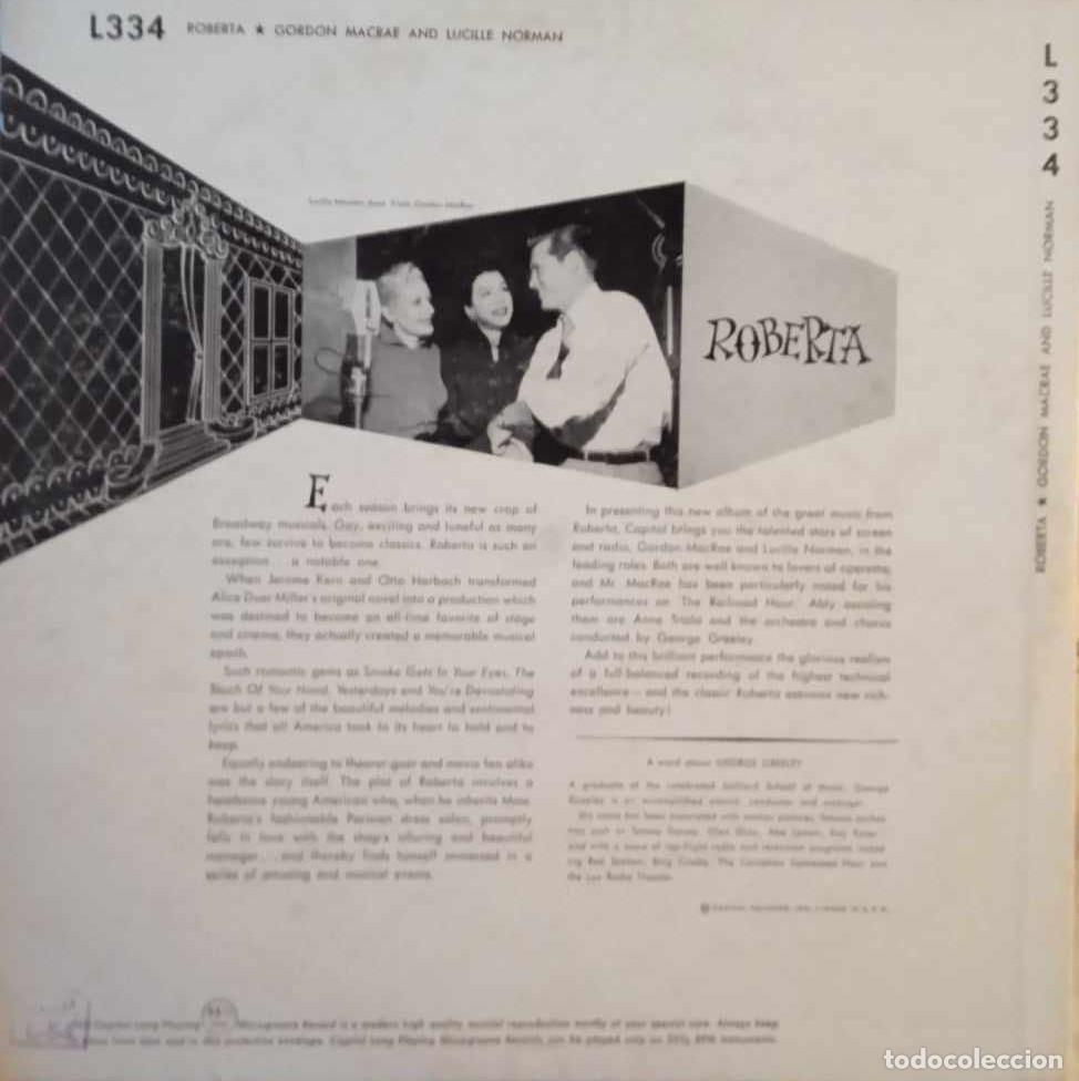 Discos de vinilo: JEROME KERNS - ROBERTA - BSO - 1953 - 10 - Foto 2