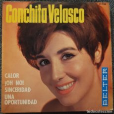Discos de vinilo: CONCHITA VELASCO - EP SPAIN 1965 - CALOR /SINCERIDAD+2 - BELTER 51556 - CHICA YE-YE ESPAÑOLA