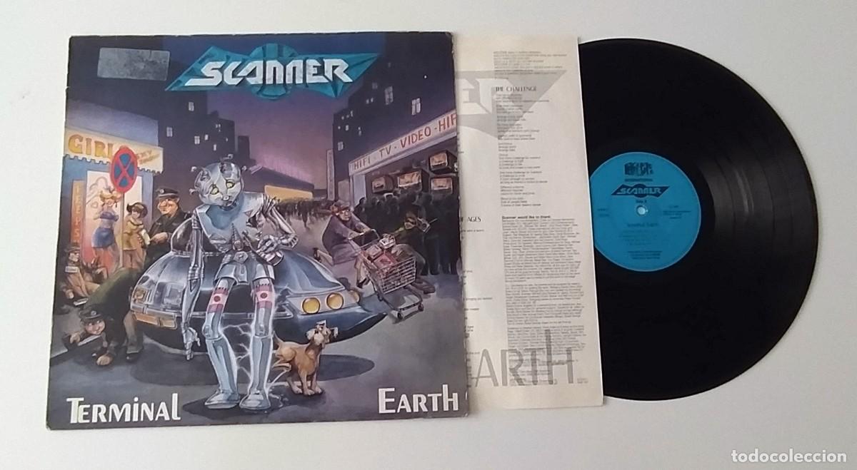 Discos de vinilo: LP SCANNER - TERMINAL EARTH - Foto 3