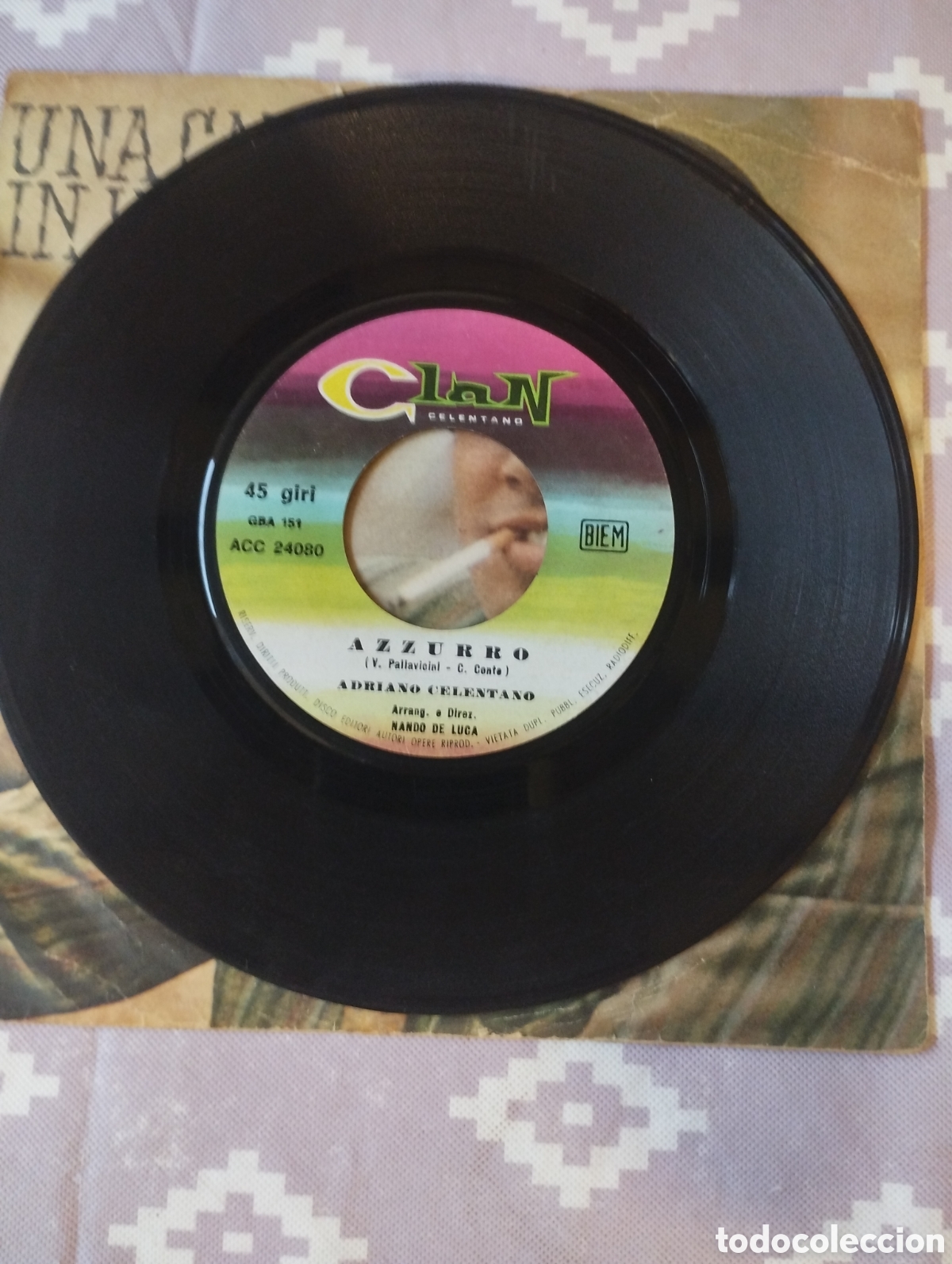 Discos de vinilo: Adriano celentano azzurro - Foto 3
